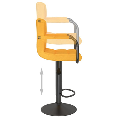 Tabouret de bar Jaune moutarde Tissu