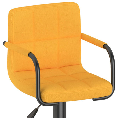 Tabouret de bar Jaune moutarde Tissu