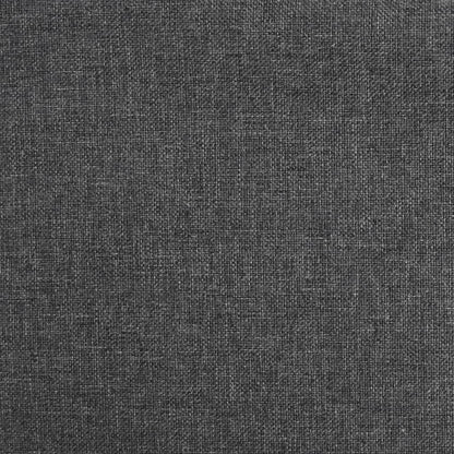 Tabourets de bar lot de 2 gris foncé tissu