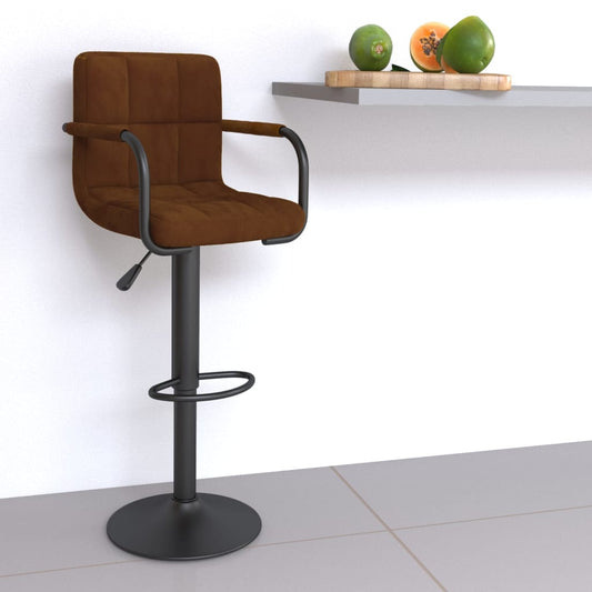 Tabouret de bar Marron Velours