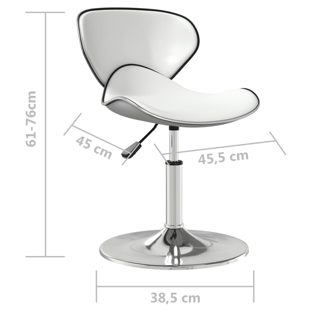 Tabouret de bar Blanc Similicuir