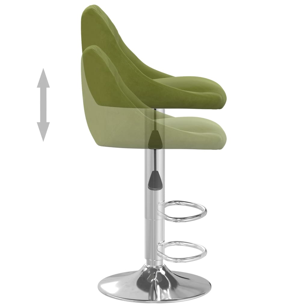 Tabouret de bar Vert clair Velours