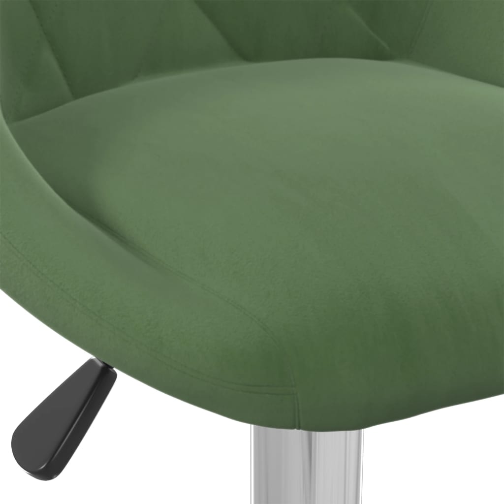 Tabouret de bar Vert foncé Velours