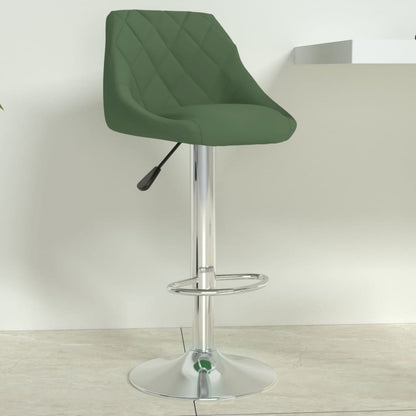 Tabouret de bar Vert foncé Velours