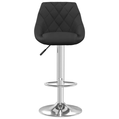 Tabourets de bar lot de 2 noir velours