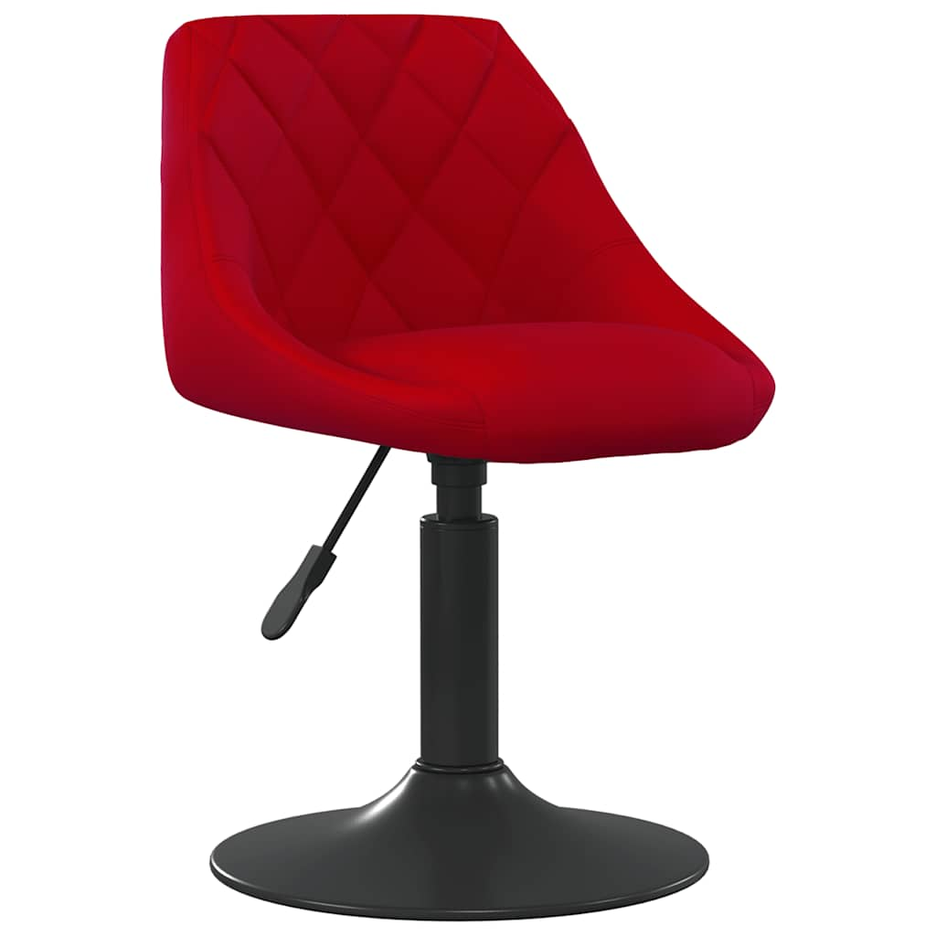 Tabouret de bar Rouge bordeaux Velours