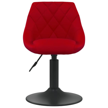 Tabouret de bar Rouge bordeaux Velours