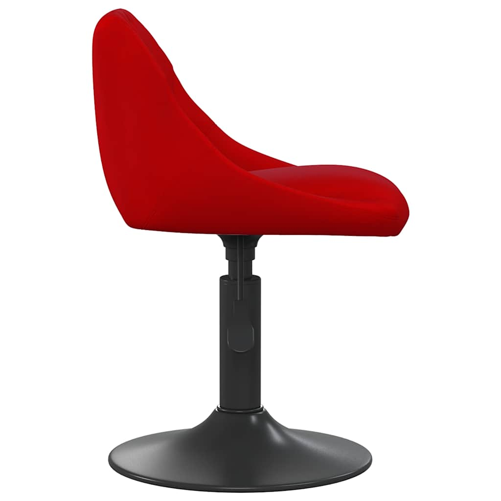 Tabouret de bar Rouge bordeaux Velours