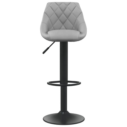 Tabouret de bar Gris clair Velours