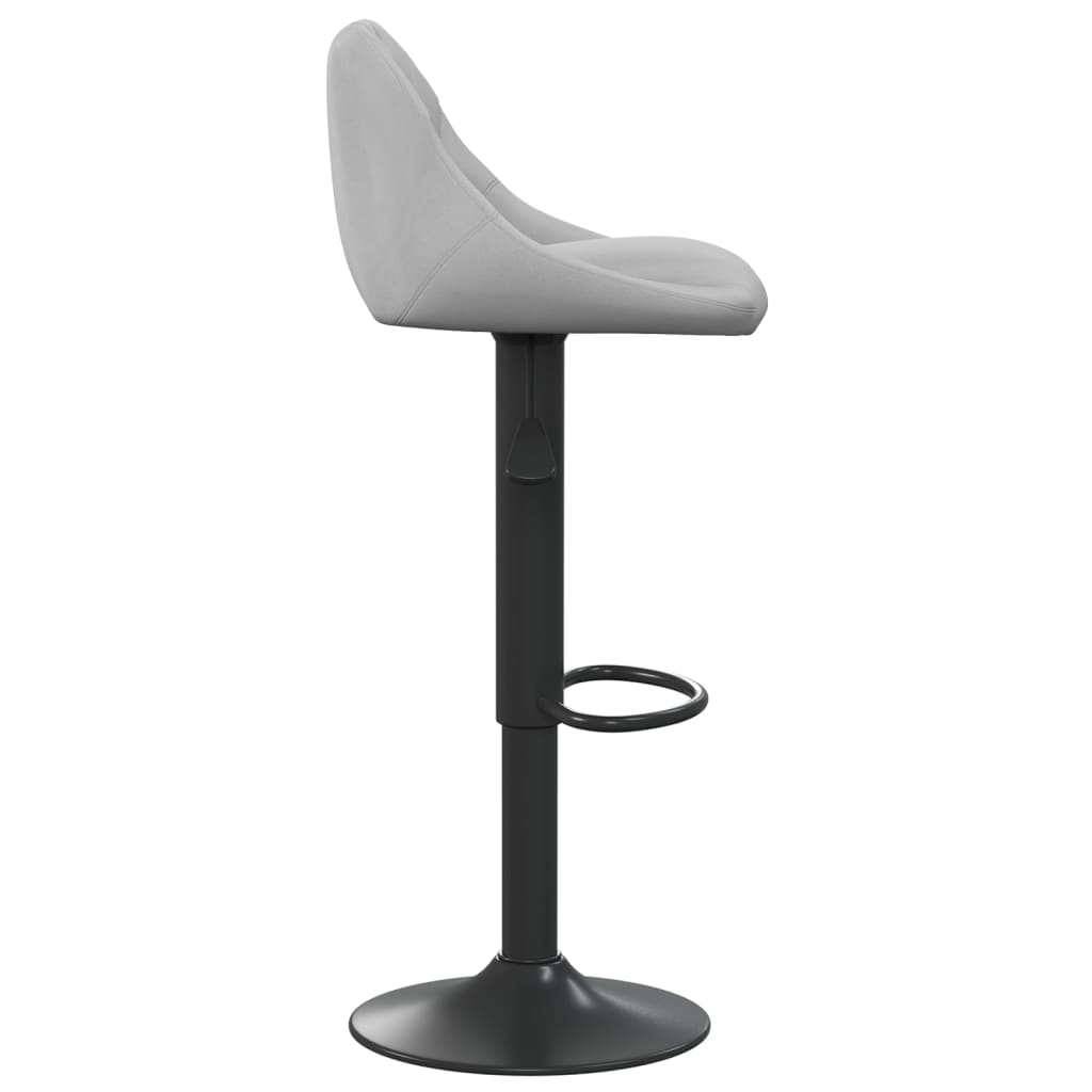 Tabouret de bar Gris clair Velours