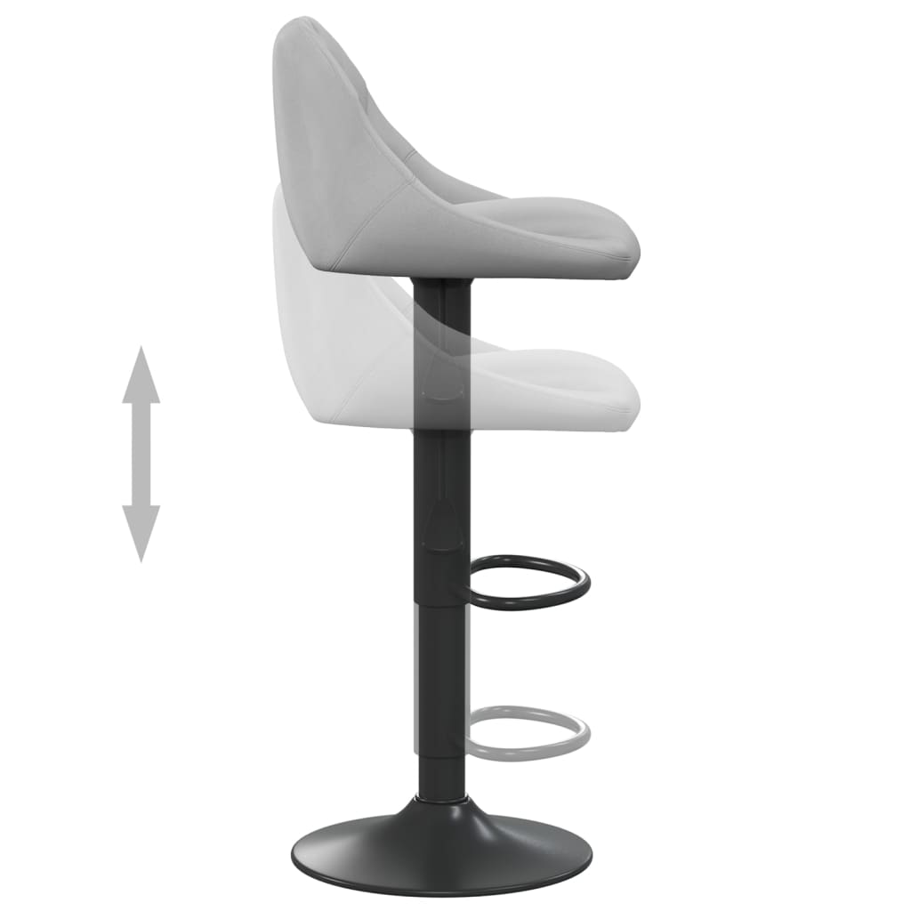 Tabouret de bar Gris clair Velours