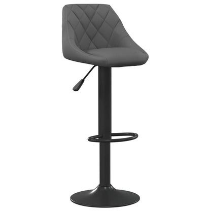 Tabouret de bar Gris foncé Velours