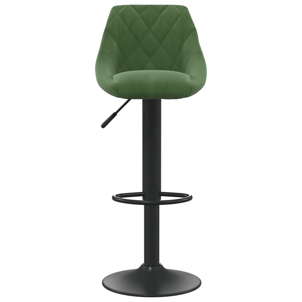 Tabouret de bar Vert foncé Velours