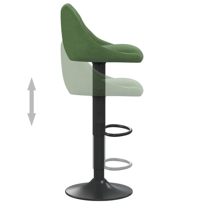 Tabouret de bar Vert foncé Velours