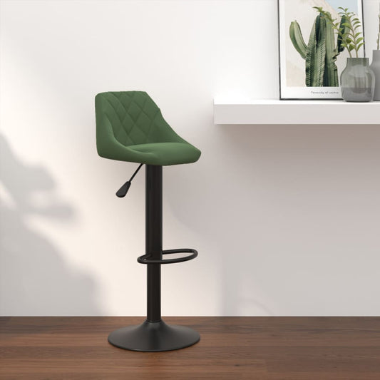 Tabouret de bar Vert foncé Velours