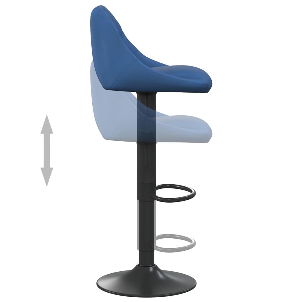 Tabouret de bar Bleu Velours