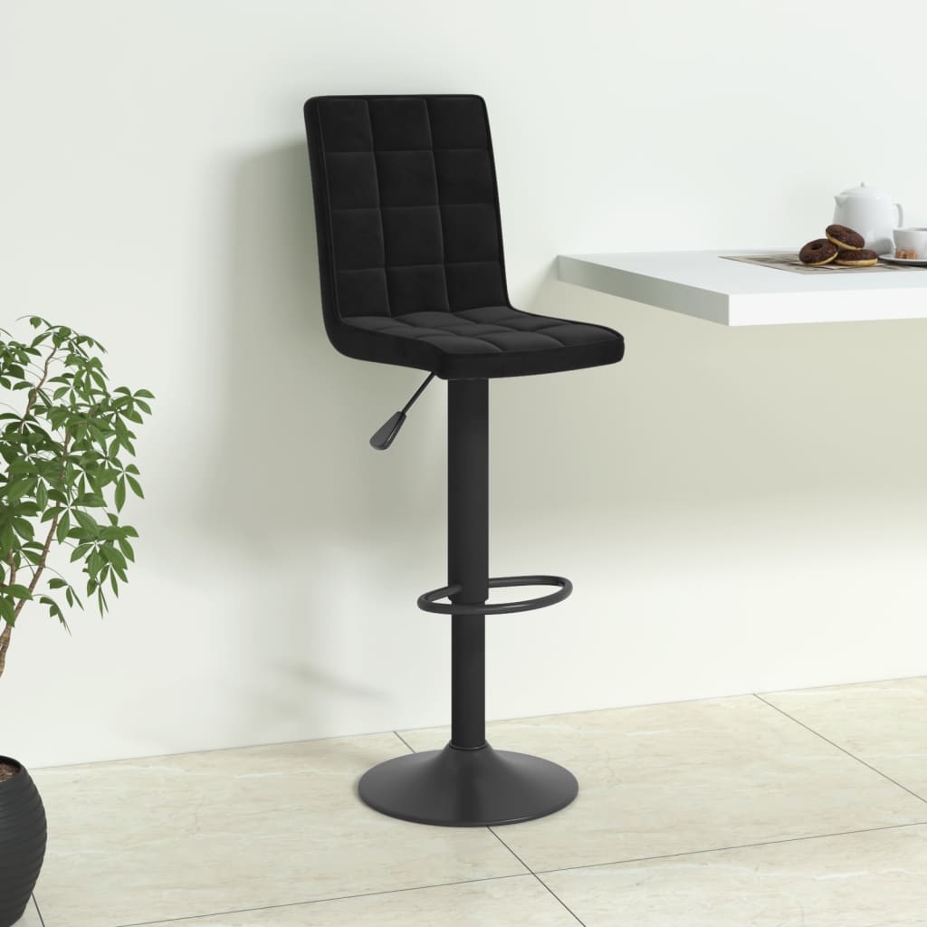 Tabouret de bar Noir Velours