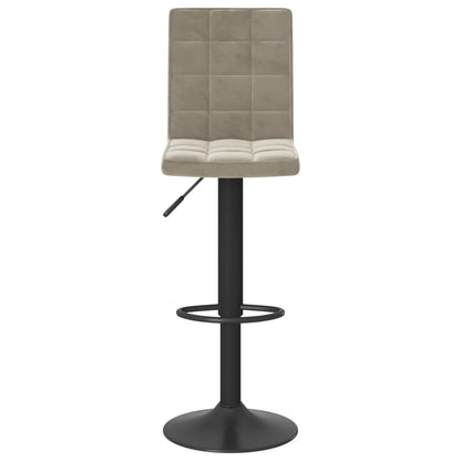 Tabouret de bar Gris clair Velours