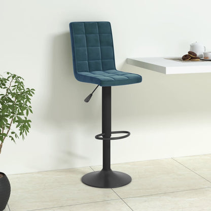 Tabouret de bar Bleu Velours