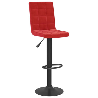 Tabouret de bar Rouge bordeaux Velours