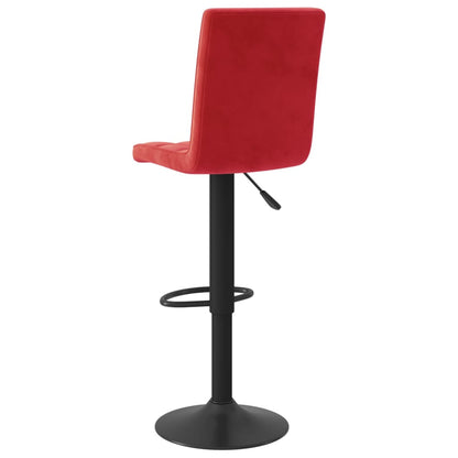 Tabouret de bar Rouge bordeaux Velours