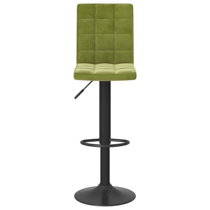 Tabourets de bar lot de 2 vert clair velours