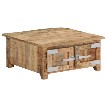 Table basse 67x67x30 cm Bois de manguier massif