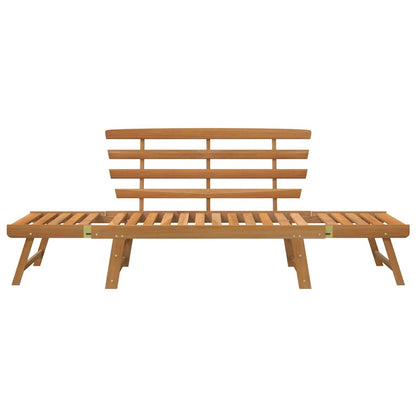 Banc de jardin 2-en-1 190 cm Bois solide d'acacia