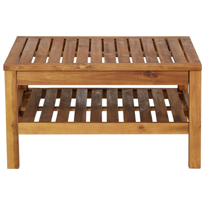 Ensemble de canapés 2 pcs et coussins blanc crème Acacia solide