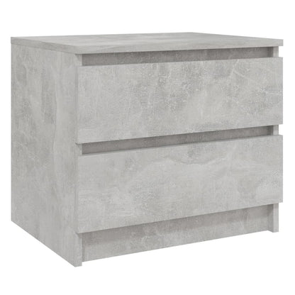 Table de chevet Gris béton 50x39x43,5 cm Aggloméré