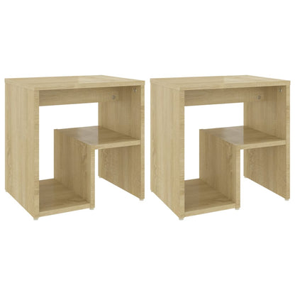 Tables de chevet 2pcs chêne sonoma 40x30x40cm bois d'ingénierie