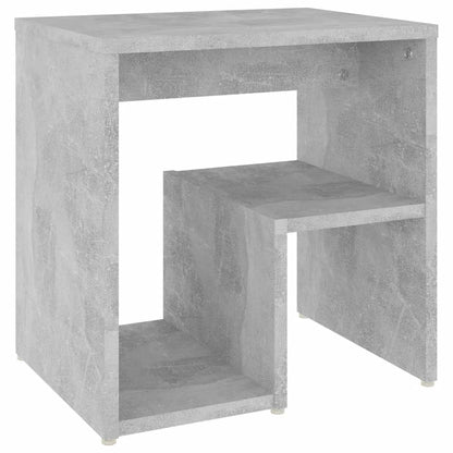 Table de chevet gris béton 40x30x40 cm bois d'ingénierie