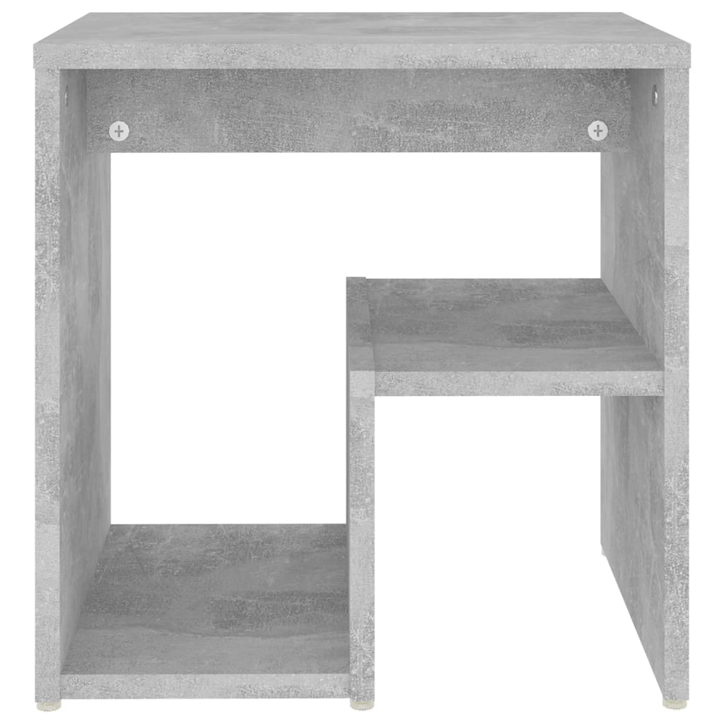 Tables de chevet 2 pcs gris béton 40x30x40 cm bois d'ingénierie