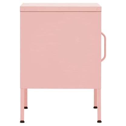 Table de chevet Rose 35x35x51 cm Acier