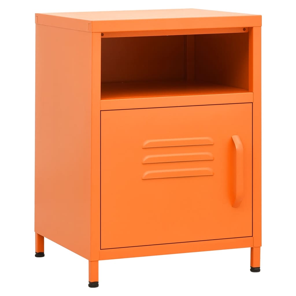 Table de chevet Orange 35x35x51 cm Acier