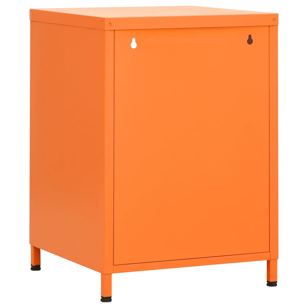 Table de chevet Orange 35x35x51 cm Acier