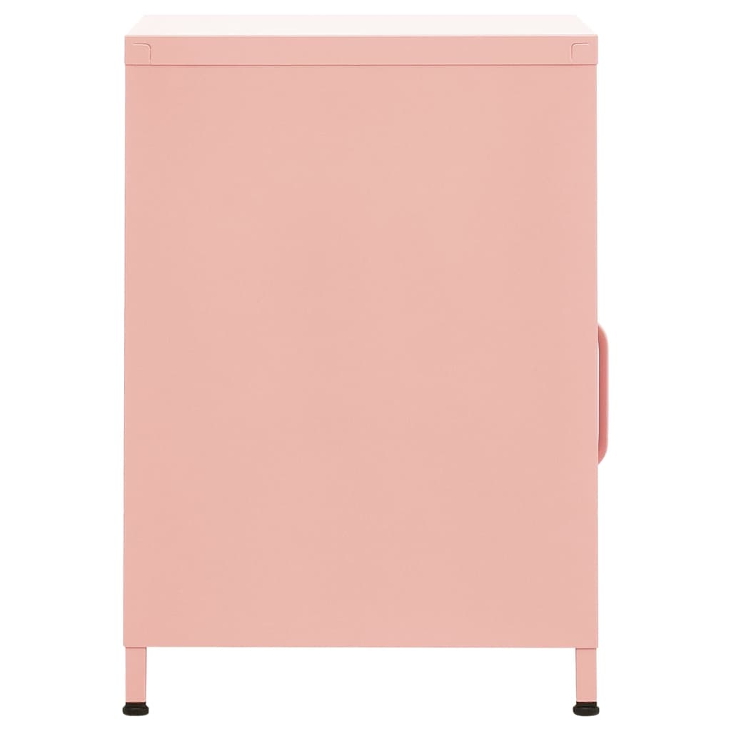 Table de chevet Rose 35x35x51 cm Acier