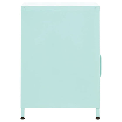 Table de chevet Vert menthe 35x35x51 cm Acier