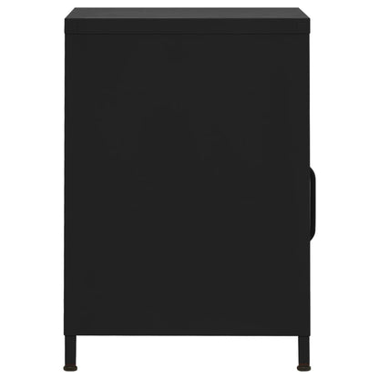 Table de chevet Noir 35x35x51 cm Acier