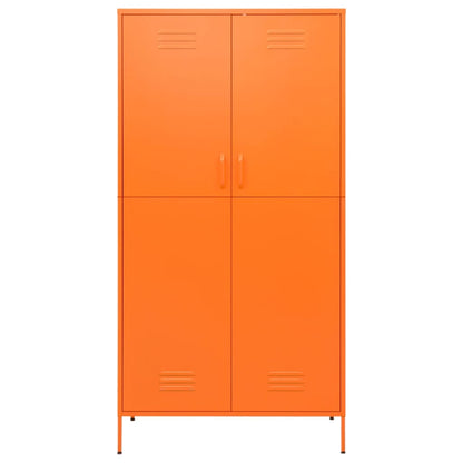 Garde-robe Orange 90x50x180 cm Acier