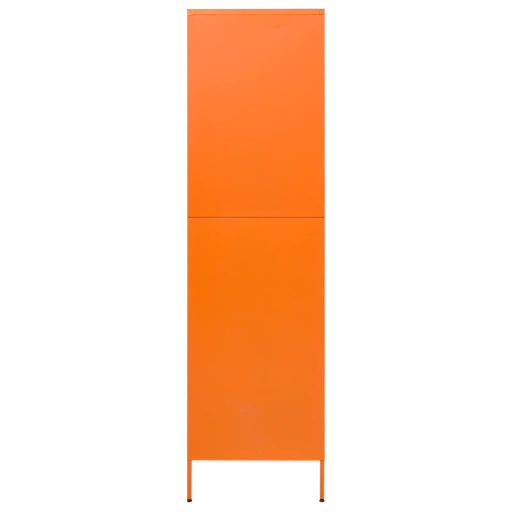 Garde-robe Orange 90x50x180 cm Acier