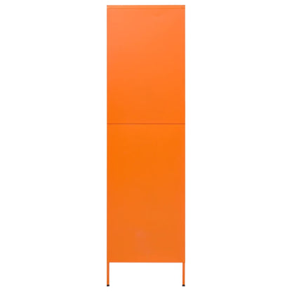 Garde-robe Orange 90x50x180 cm Acier