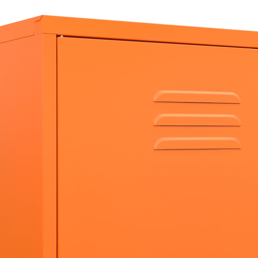 Garde-robe Orange 90x50x180 cm Acier