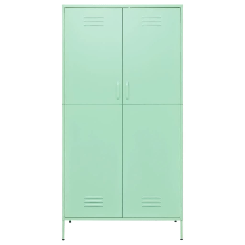 Garde-robe Vert menthe 90x50x180 cm Acier