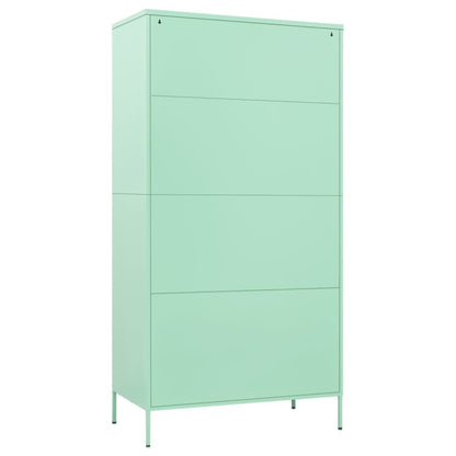 Garde-robe Vert menthe 90x50x180 cm Acier