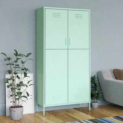 Garde-robe Vert menthe 90x50x180 cm Acier