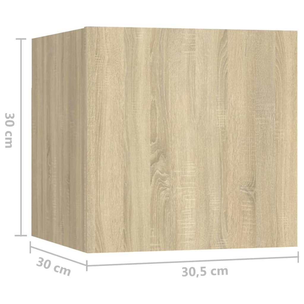 Table de chevet Chêne sonoma 30,5x30x30 cm Bois d'ingénierie