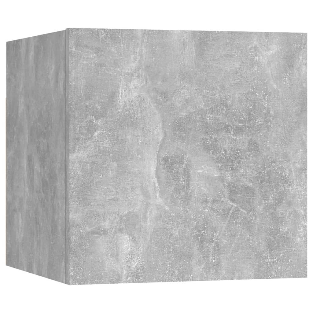 Table de chevet Gris béton 30,5x30x30 cm Bois d'ingénierie