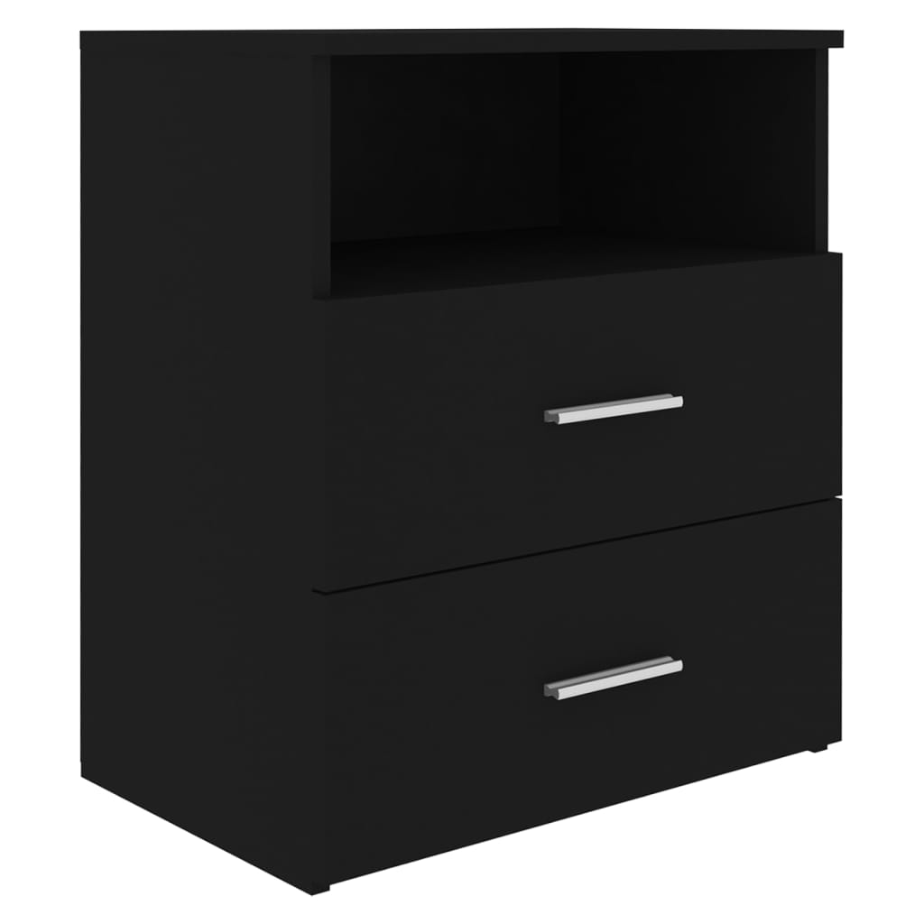 Tables de chevet 2 pcs Noir 50x32x60 cm