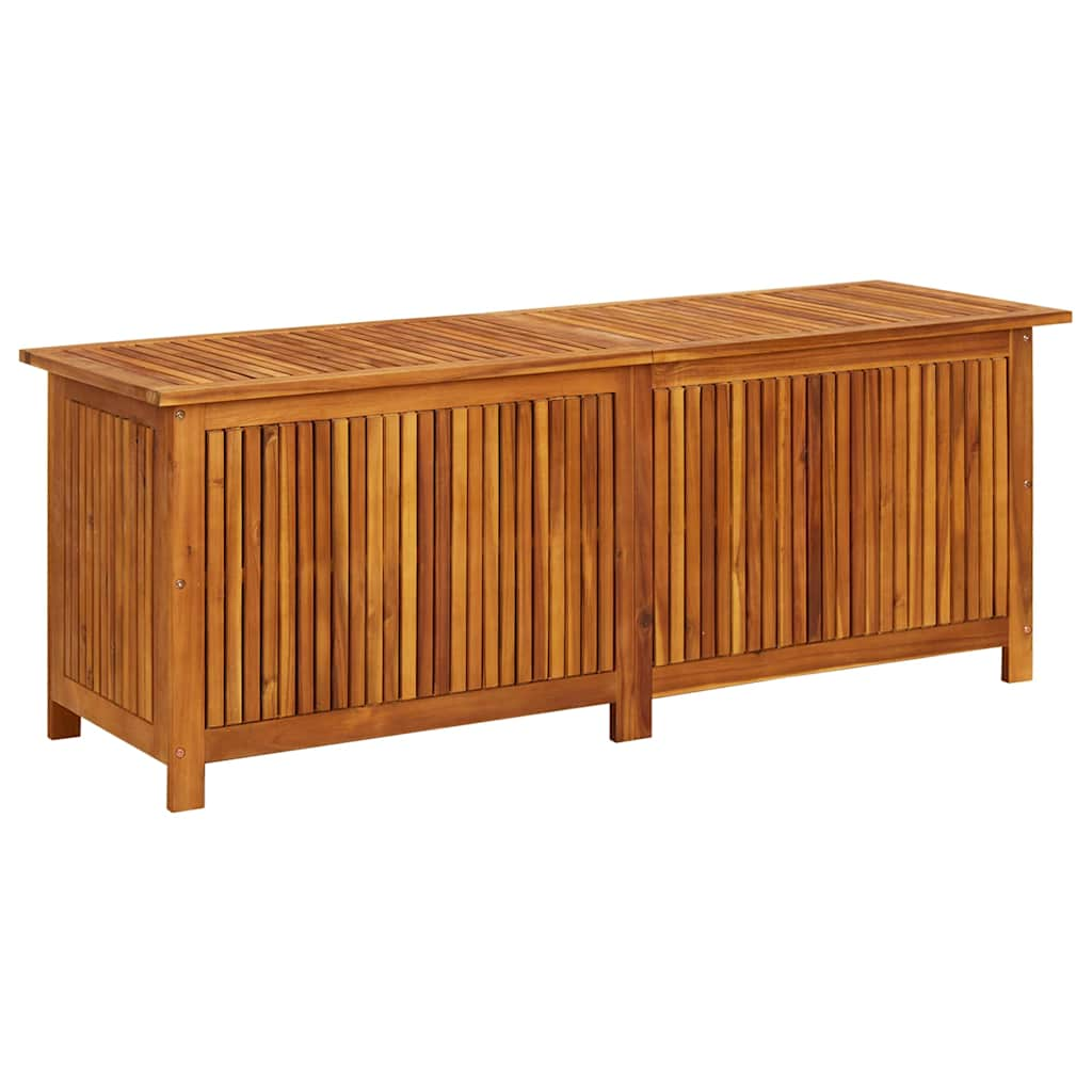 Boîte de rangement de jardin 150x50x58 cm Bois d'acacia solide